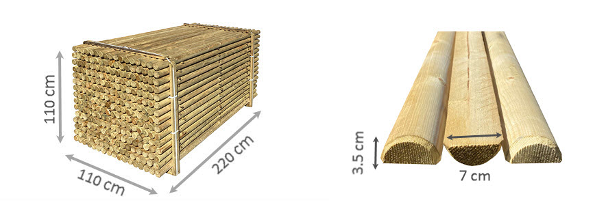 FLÆKKEDE RAFTER L220*Ø7