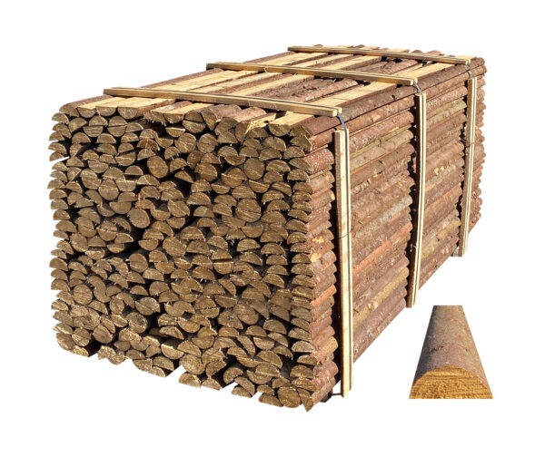 HALVE RAFTER MED BARK L220*Ø6-10CM HALVE RAFTER MED BARK L220*Ø6-10CM