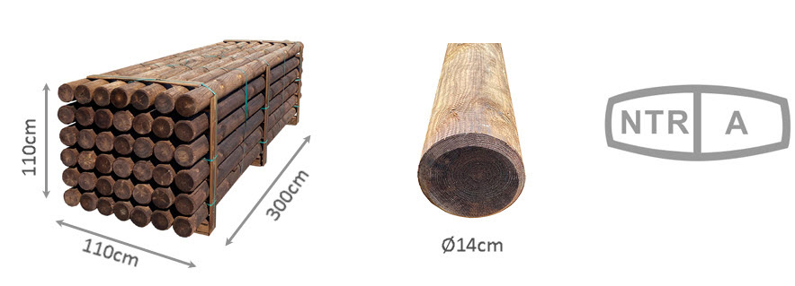 stolper runde ø14