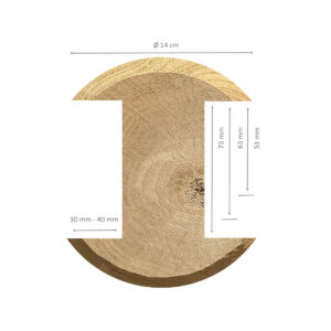ROBINIE H-STOLPER L300*Ø14