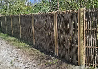 Opsætning af pileflethegn